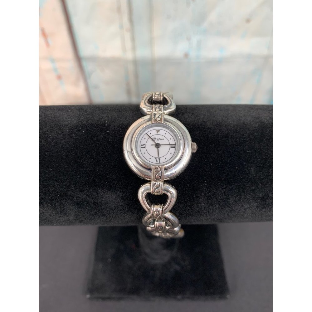 Brighton Lyon Watch Silver and Gold Tone Reversible Band 7"